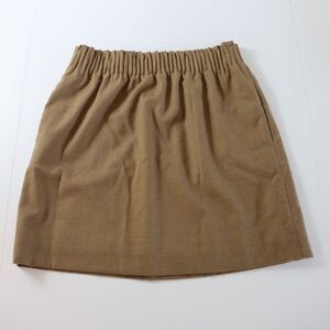 J. Crew Wool Blend Sidewalk Skirt Mini Carmel Brown Size 8
